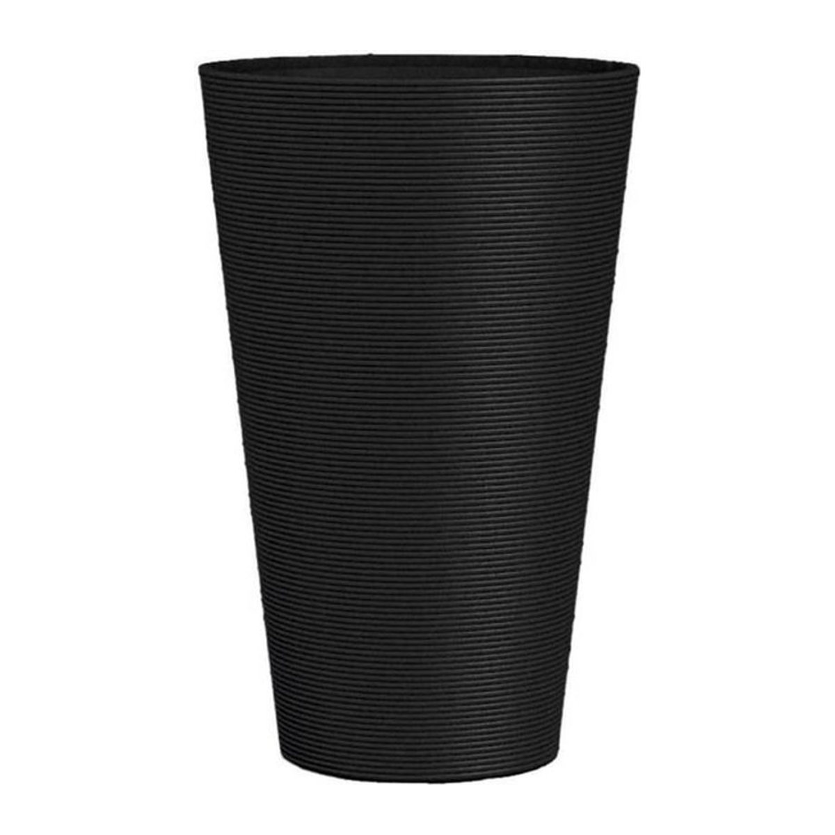GARDEN ID Hoher Blumentopf Green Care Sense Schwarz-Anthrazit Höhe: 55 cm - Bild 1