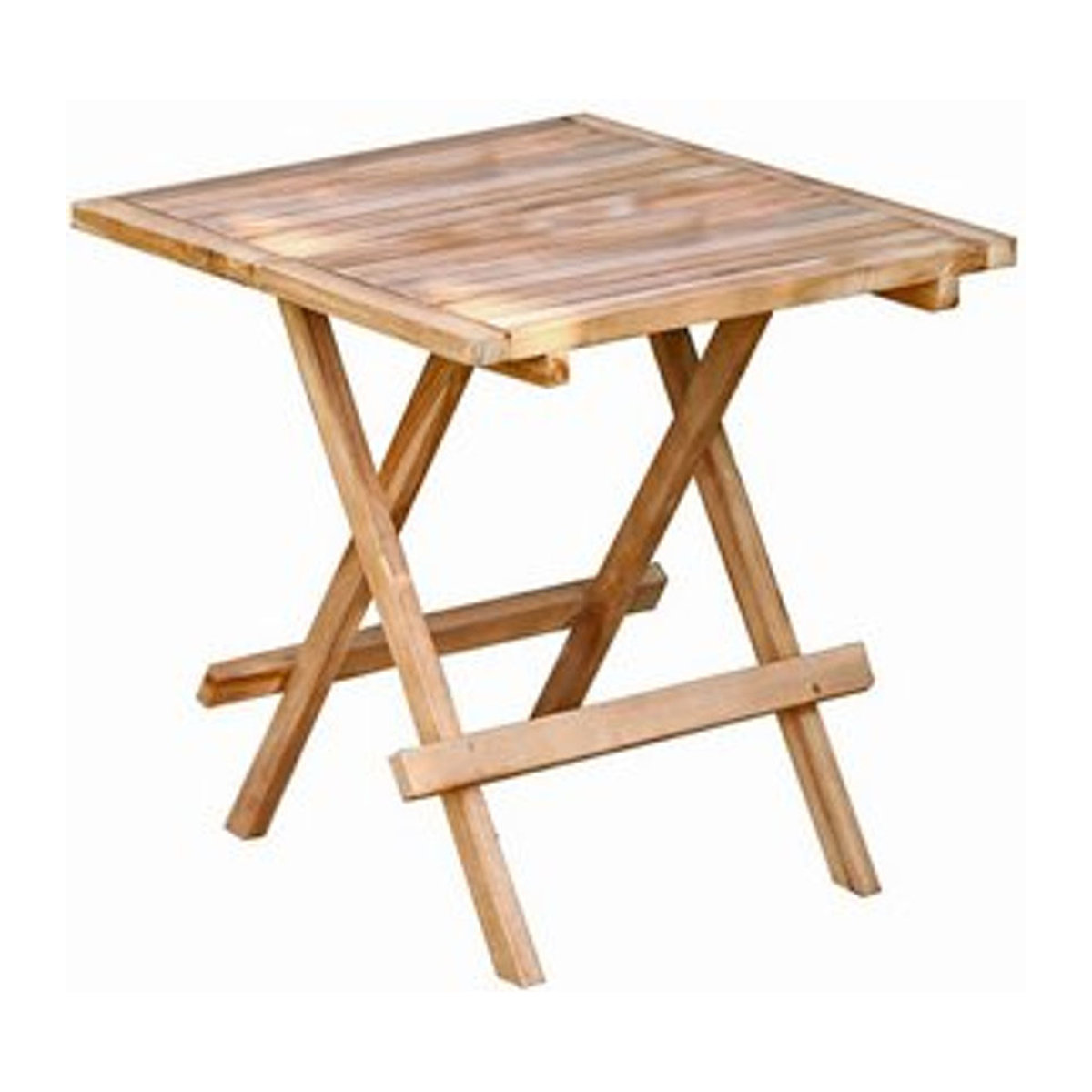 Garden Pleasure Beistelltisch SIMUK aus Teak Massivholz in Beige, B/T: 50 x 50 cm - Bild 1