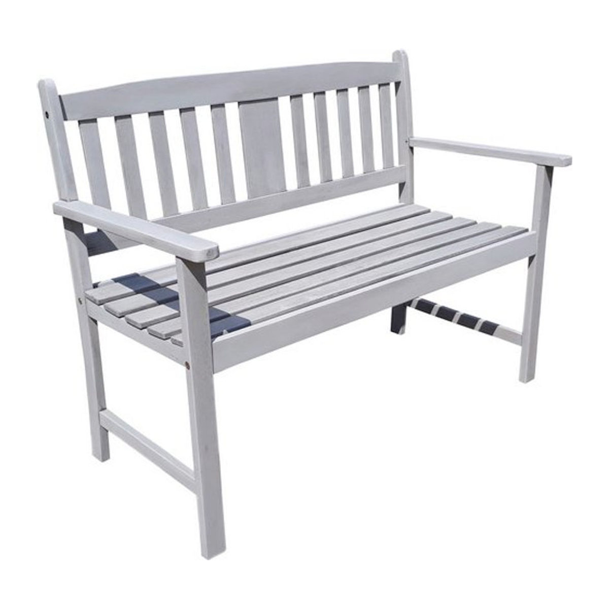 GARDEN PLEASURE Gartenbank aus Eukalyptusholz in Grau, B/H/T: 110 x 86 x 56,5 cm - Bild 2