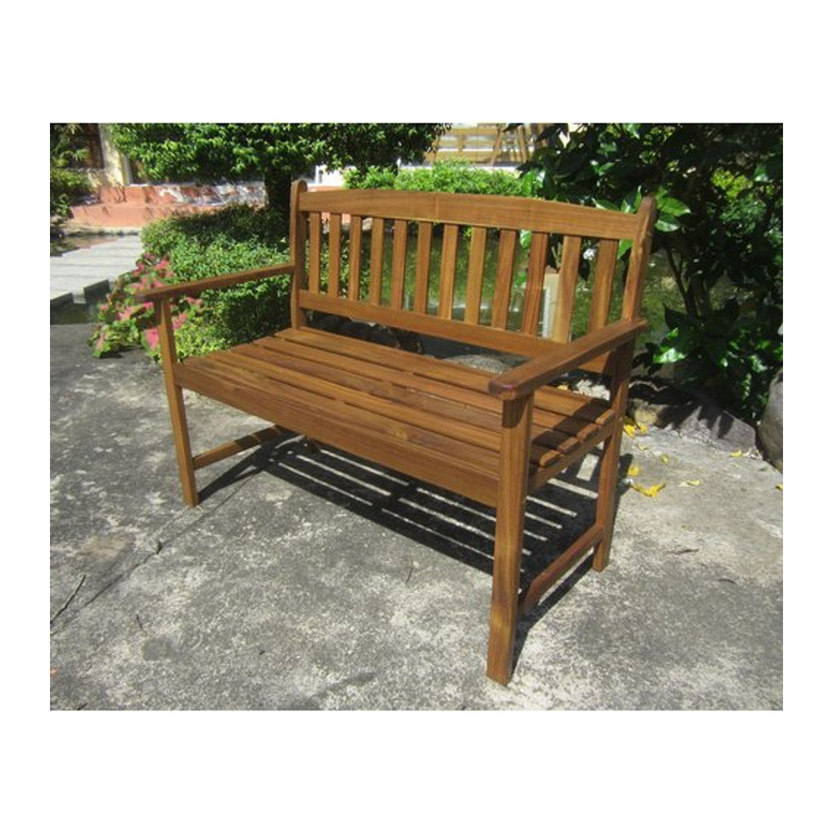 Garden Pleasure Gartenbank PROMOTION 2-Sitzer aus Akazieholz, Braun, B/H/T: 110 x 86 x 56 cm - Bild 2