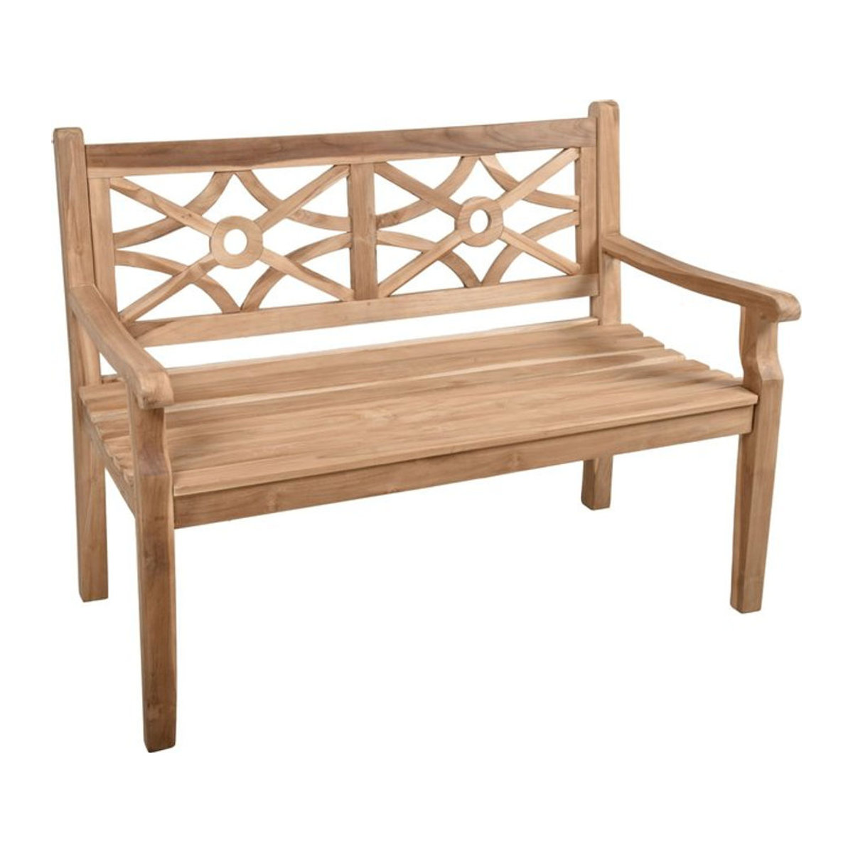 Garden Pleasure Gartenbank SAYANG 2-Sitzer aus Teak in Natur - Bild 1