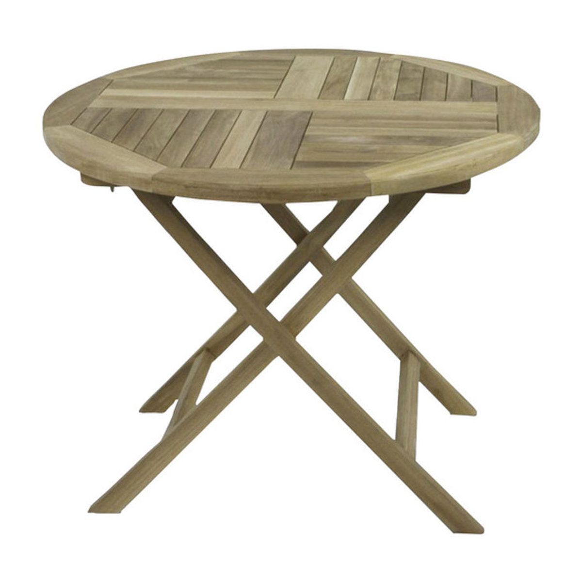 GARDEN PLEASURE Gartentisch Solo aus Teakholz rund braun Ø 90 cm, Höhe: 75 cm - Bild 2