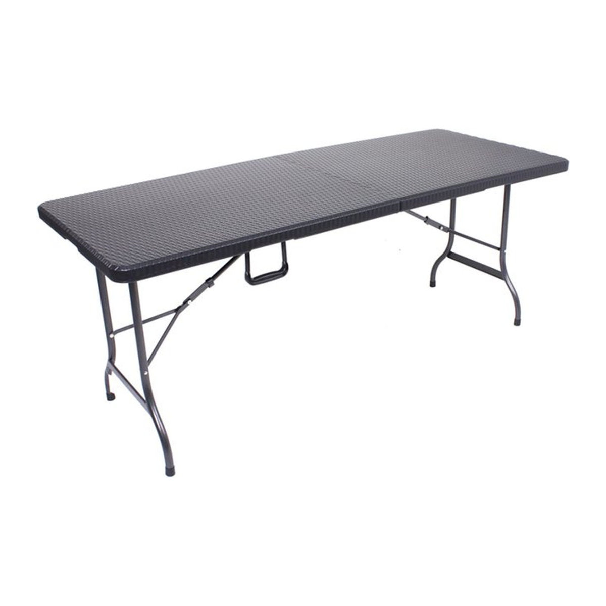 GARDEN PLEASURE Gartentisch VENTANA klappbar aus Polyrattan und Kunststoff in Schwarz B/L: 75 x 180 cm - Bild 1