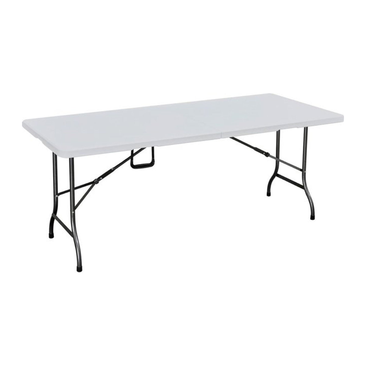 GARDEN PLEASURE Klapptisch MUFARO rechteckig aus Kunststoff und Metall in Weiß, B: 75 cm, T: 72 cm, H: 180 cm - Bild 1