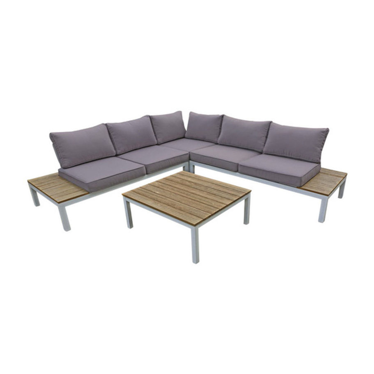 Garden Pleasure Lounge-Set VALENTINA 4-teilig aus Aluminium in Braun - Bild 2