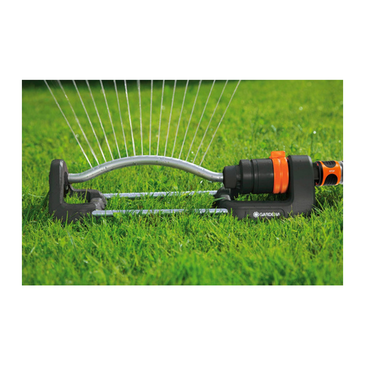 Gardena Aqua S Viereckregner Schwarz mit Bodenstecker für 90 bis 220 m² - Bild 3