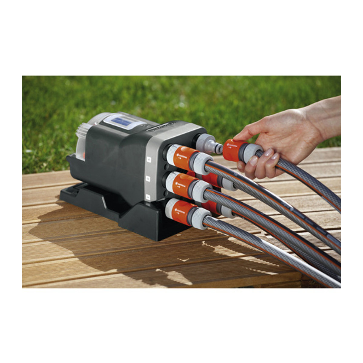 Gardena Bewässerungssteuerung Automatic mit LCD-Display und 6 Bereichen, elektronisch, Multicolor und Schwarz, B/T/H: 23,6 x 16,4 x 15,3 cm - Bild 2