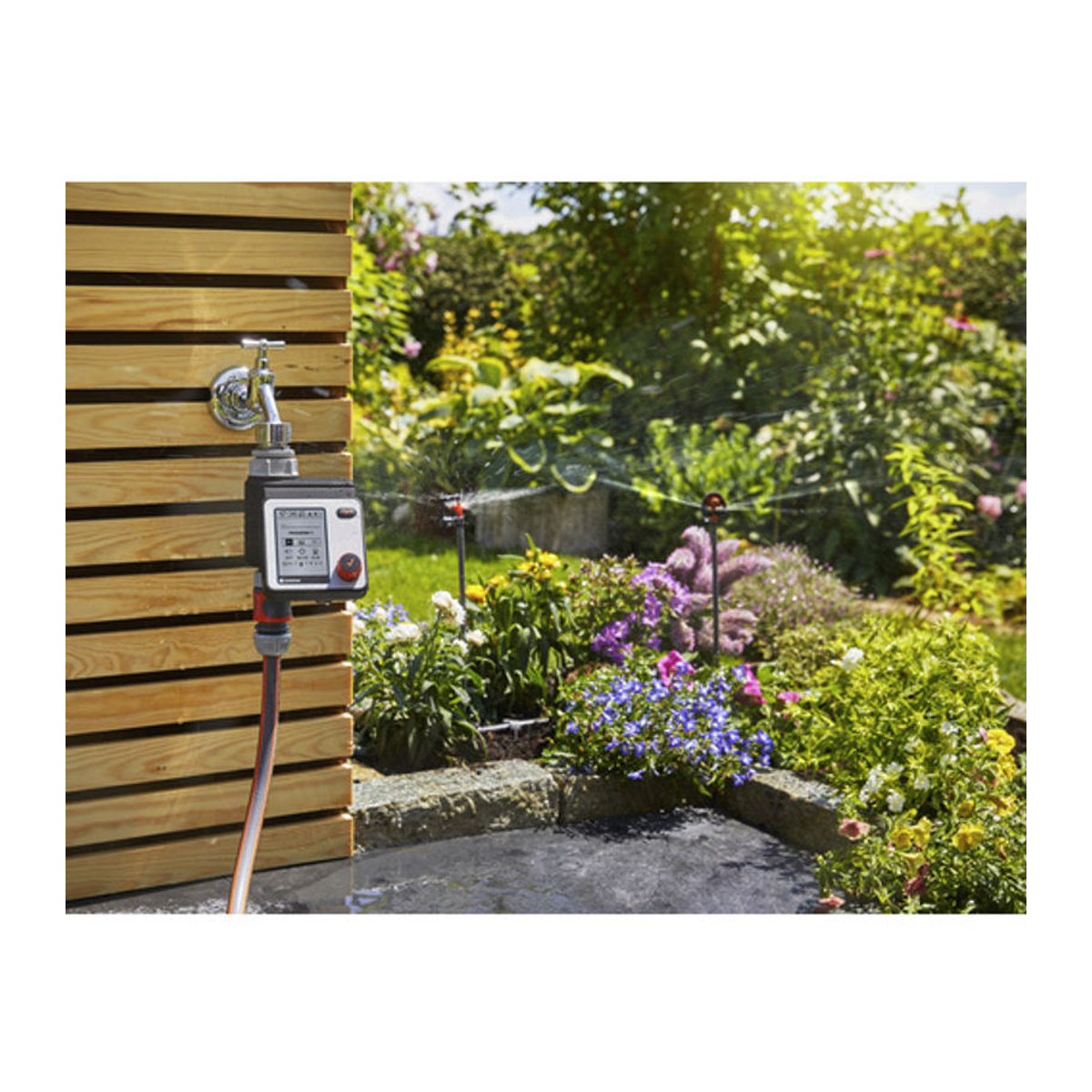 Gardena Bewässerungssteuerung Master 1892-20 mit LCD-Display und Wasserstopp aus Kunststoff, grau/bunt, B/T/H: 10 x 12,5 x 14 cm - Bild 5