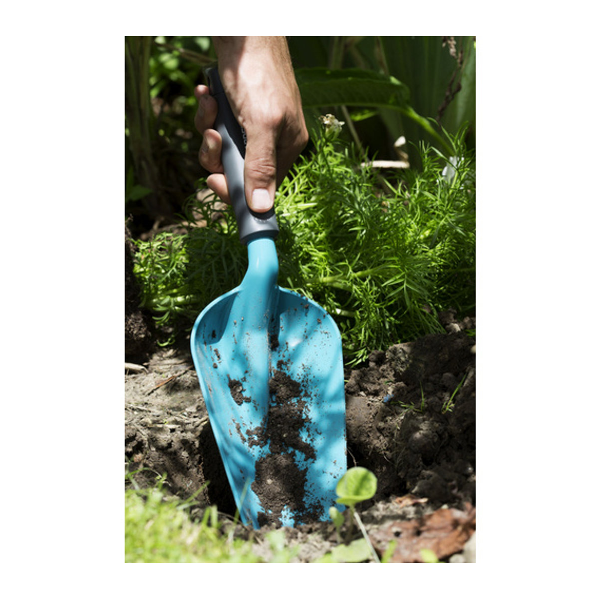 Gardena Blumenkelle groß, blau - bunt, B/T/H: 12,4 x 39,2 x 6,5 cm - Bild 2