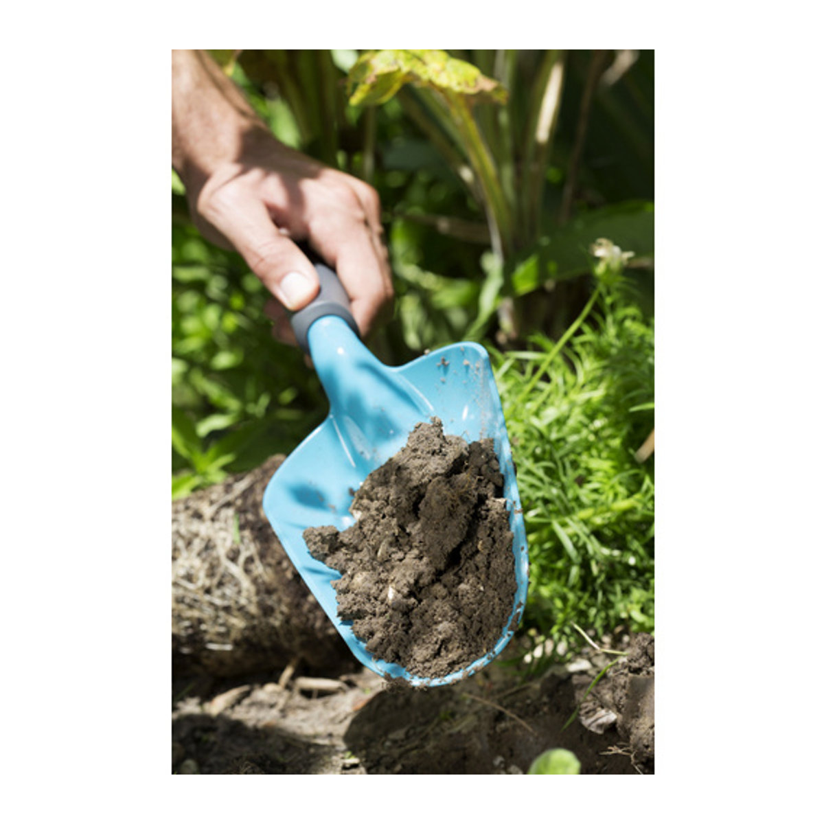 Gardena Blumenkelle groß, blau - bunt, B/T/H: 12,4 x 39,2 x 6,5 cm - Bild 3