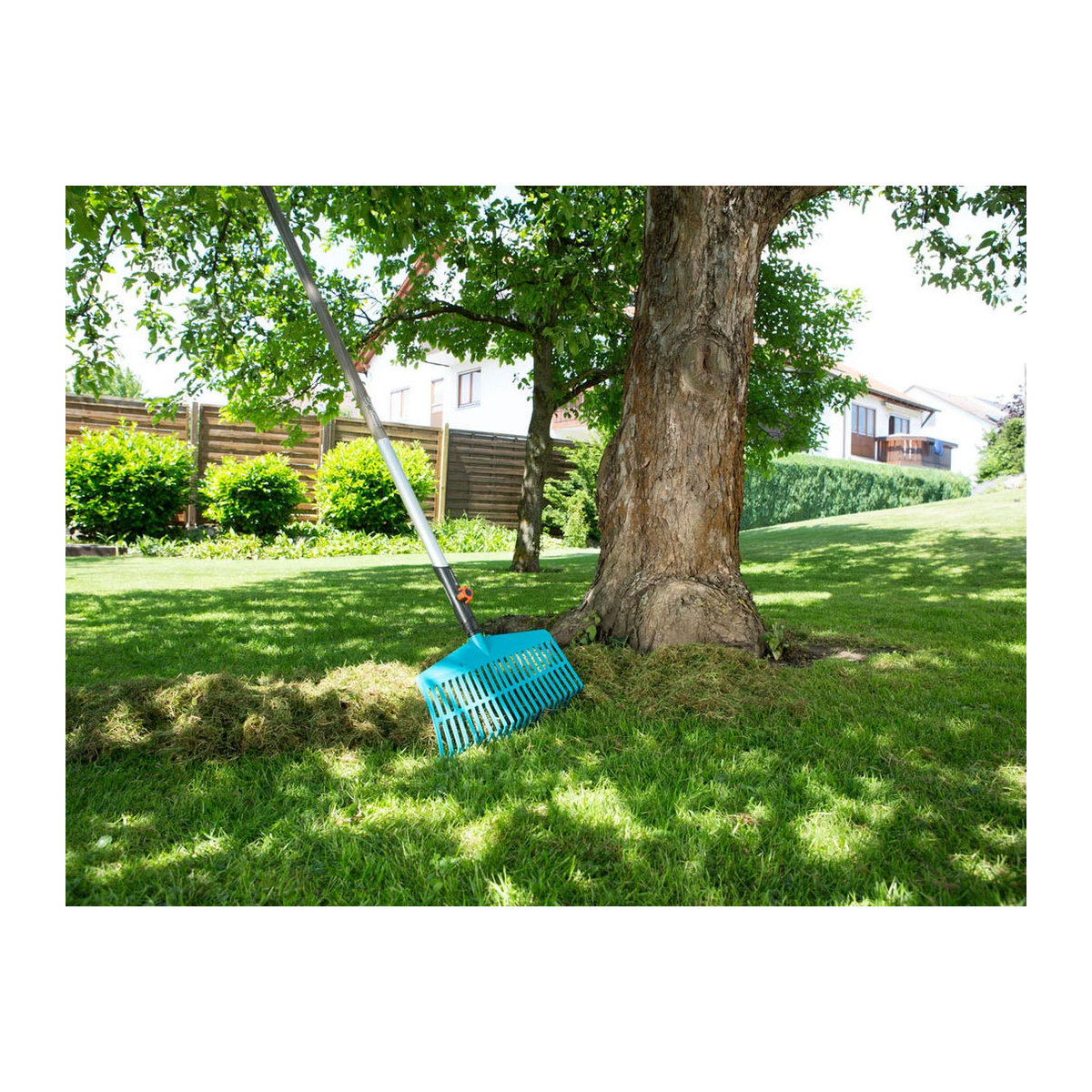 Gardena Combi-Rechenbesen aus Kunststoff, Breite: 43 cm, türkis-bunt - Bild 3