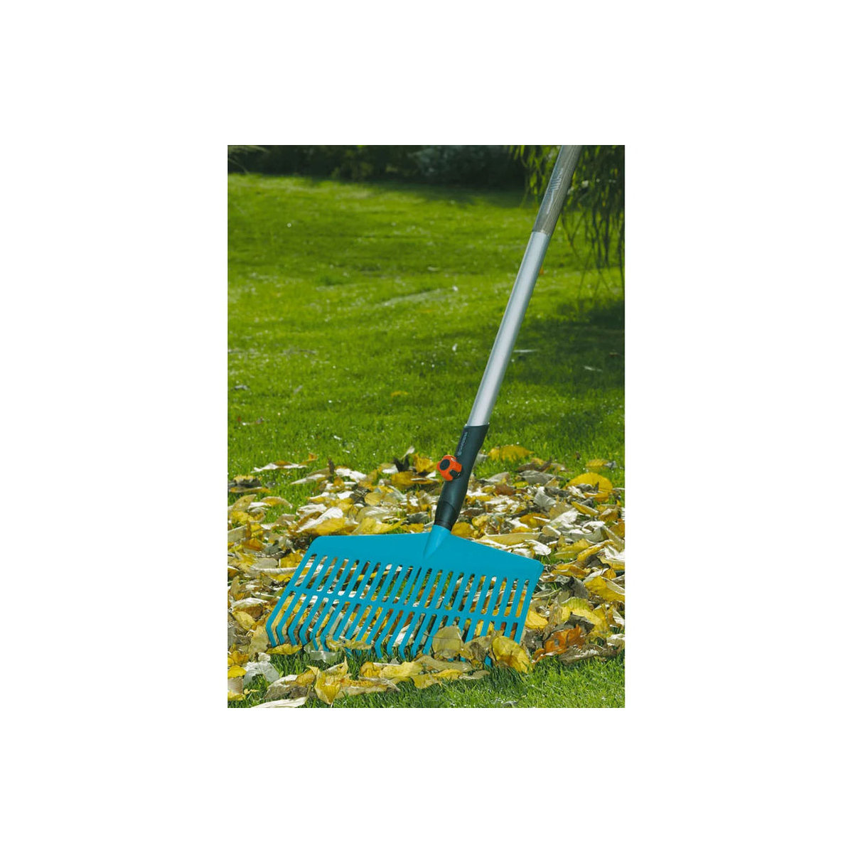 Gardena Combi-Rechenbesen aus Kunststoff, Breite: 43 cm, türkis-bunt - Bild 4