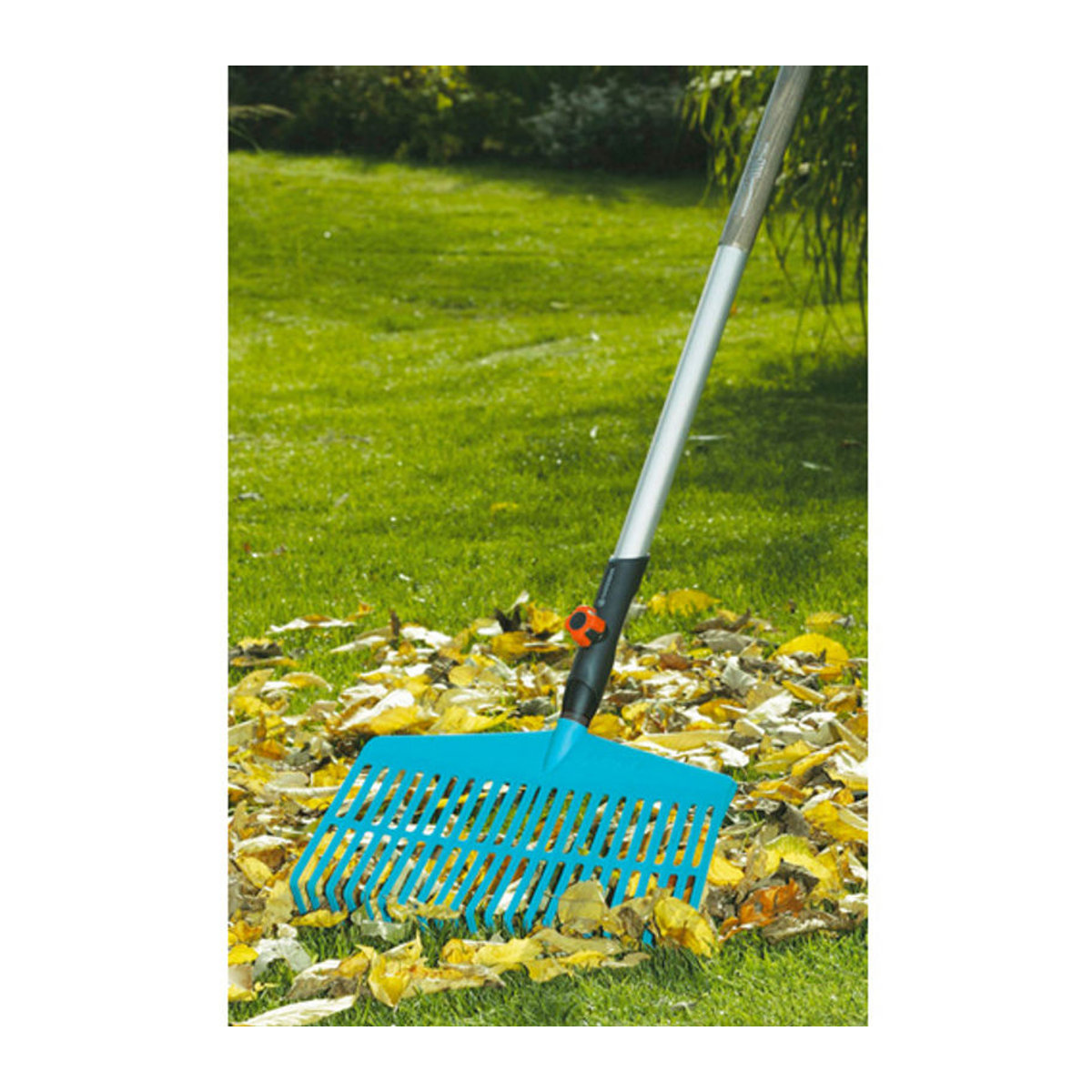 Gardena Combi-Rechenbesen aus Kunststoff, Breite: 43 cm, türkis-bunt - Bild 5