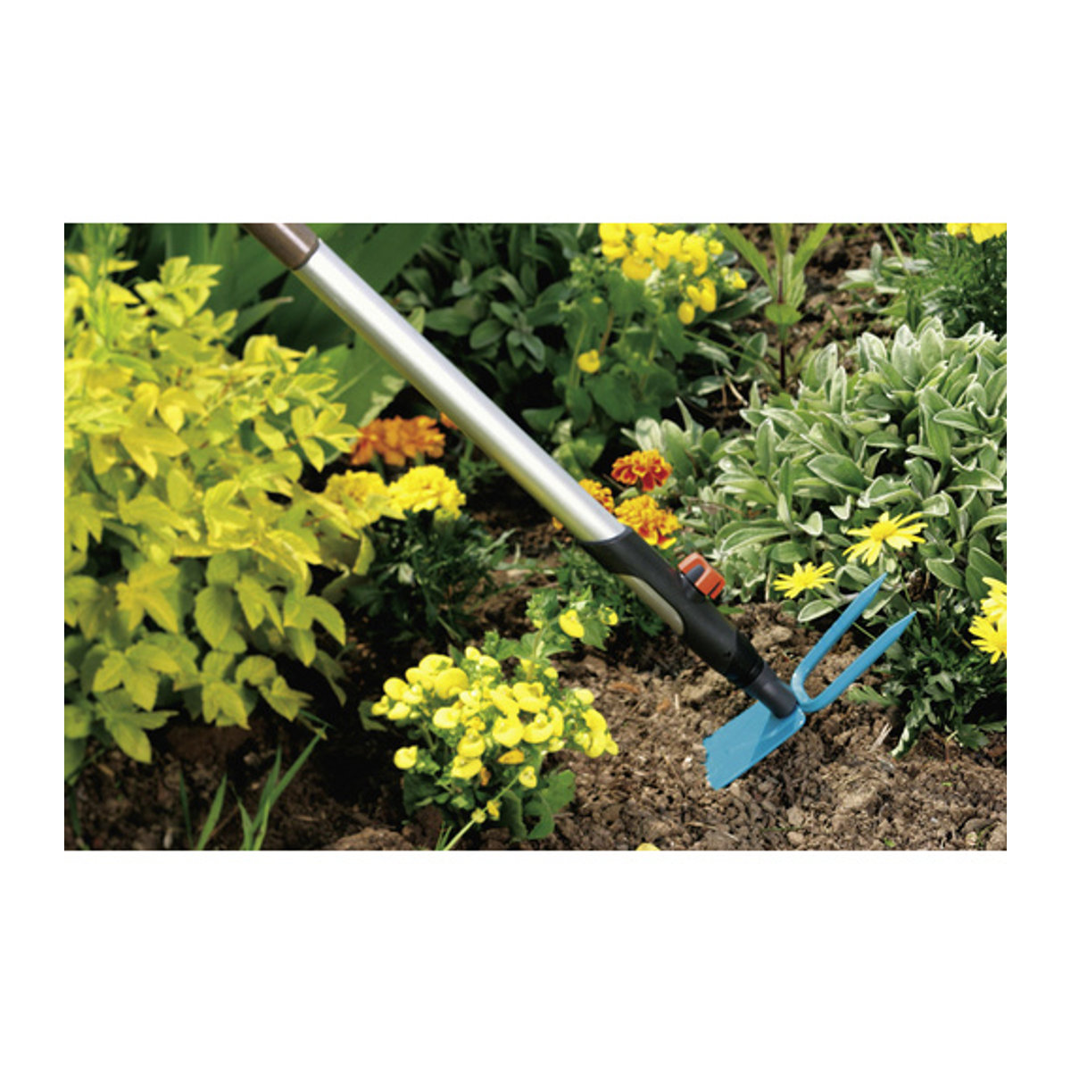 Gardena Combisystem Gartenhacke aus Stahl in Türkis B/L: 7,5 x 21 cm - Bild 2