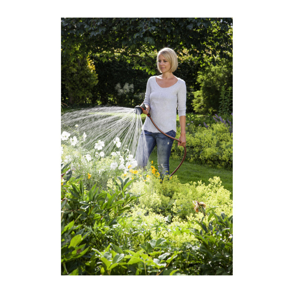 Gardena Comfort Bewässerungsbrause für Beete in Anthrazit und Orange, B/T/H: 9,2 x 20,1 x 18,5 cm - Bild 4