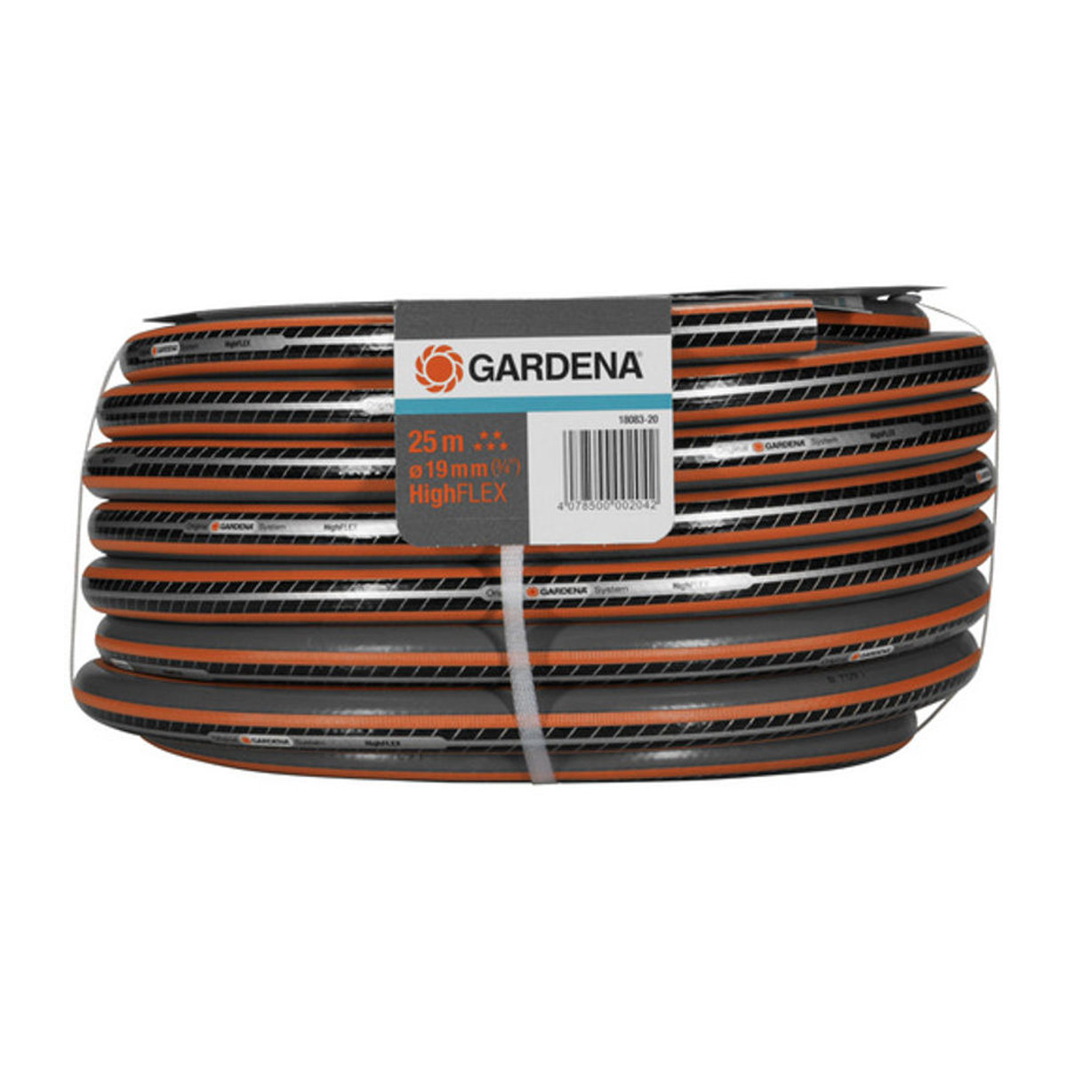 Gardena Comfort High Flex Gartenschlauch aus Kunststoff, 25 m, Ø 3/4 Zoll, Orange/Schwarz/Grau/Bunt - Bild 3