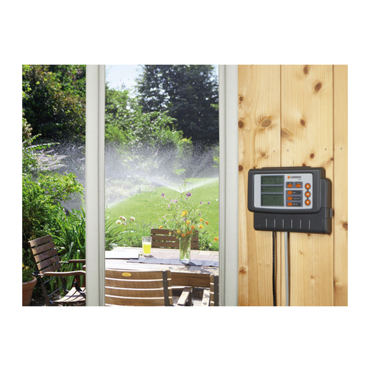 Gardena Digitaler Bewässerungstimer Wasser-Timer mit LCD-Display, Grau/Schwarz, B/H/T: 6,7 x 20,8 x 2,5 cm - Bild 2