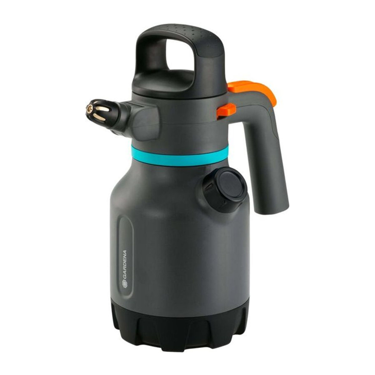 Gardena Drucksprüher 1,25 l in Schwarz und Grau aus Kunststoff und Messing - Bild 2