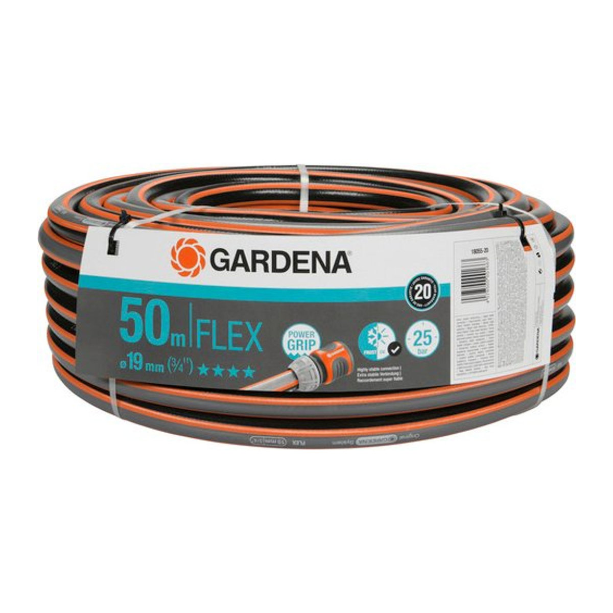 Gardena Gartenschlauch Comfort Flex Power Grip in Schwarz, 50 m Länge, 19 mm (3/4 Zoll) ohne Systemteile - Bild 2