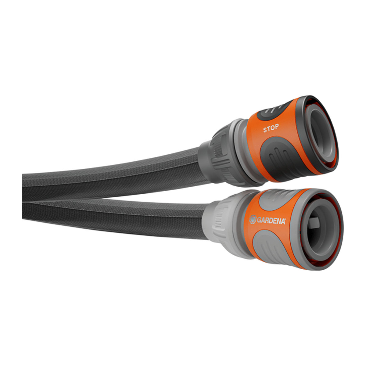 Gardena Liano Life Textilschlauch-Set 1/2 Zoll, 25 m, Schwarz-Grau-Orange - Bild 2