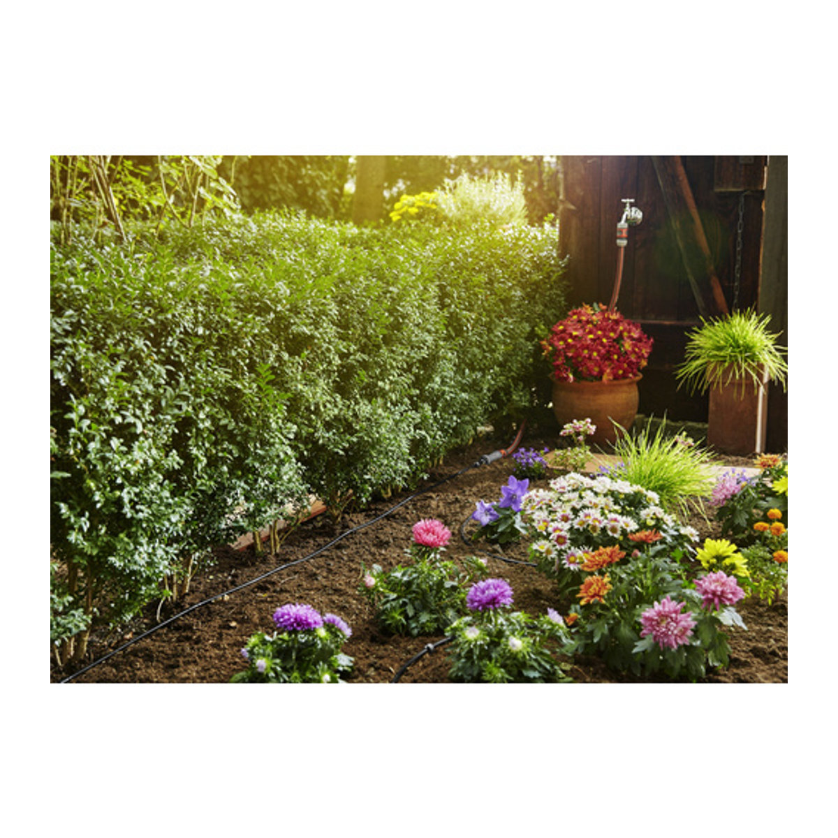 Gardena Micro-Drip-System Tropfbewässerungsleitung für Pflanzreihen in Schwarz und Bunt aus Kunststoff - Bild 2