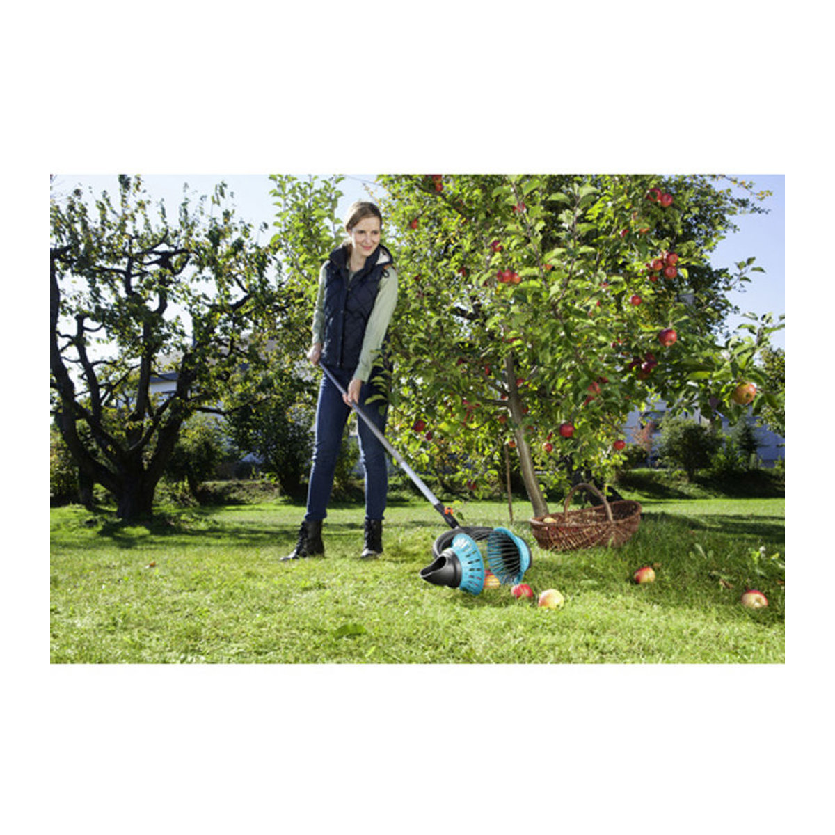 Gardena Rollsammler Combisystem aus Kunststoff in Blau Grau Bunt - Bild 5