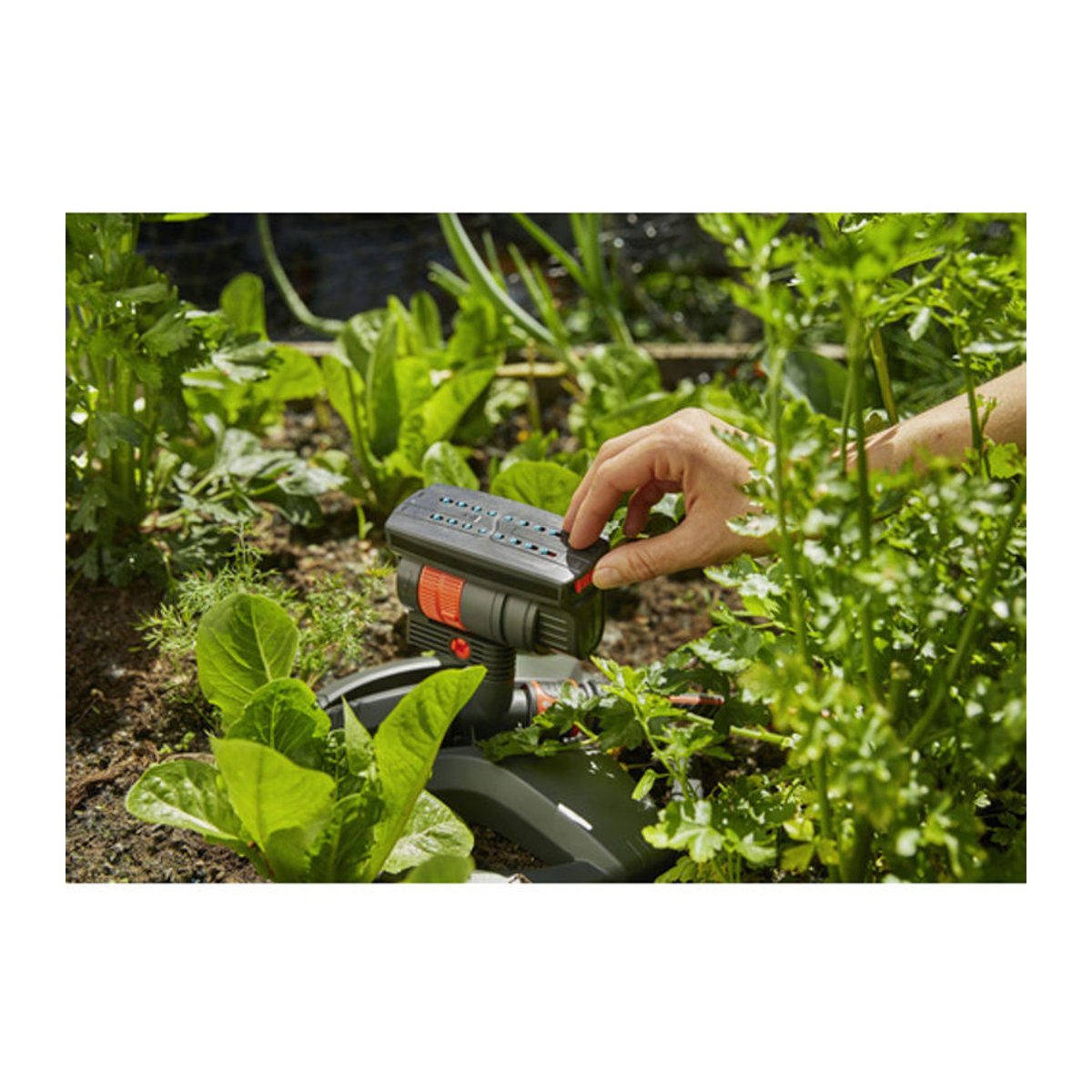 Gardena Viereckregner AquaZoom Compact in Schwarz Bunt Grau aus Kunststoff - Bild 3