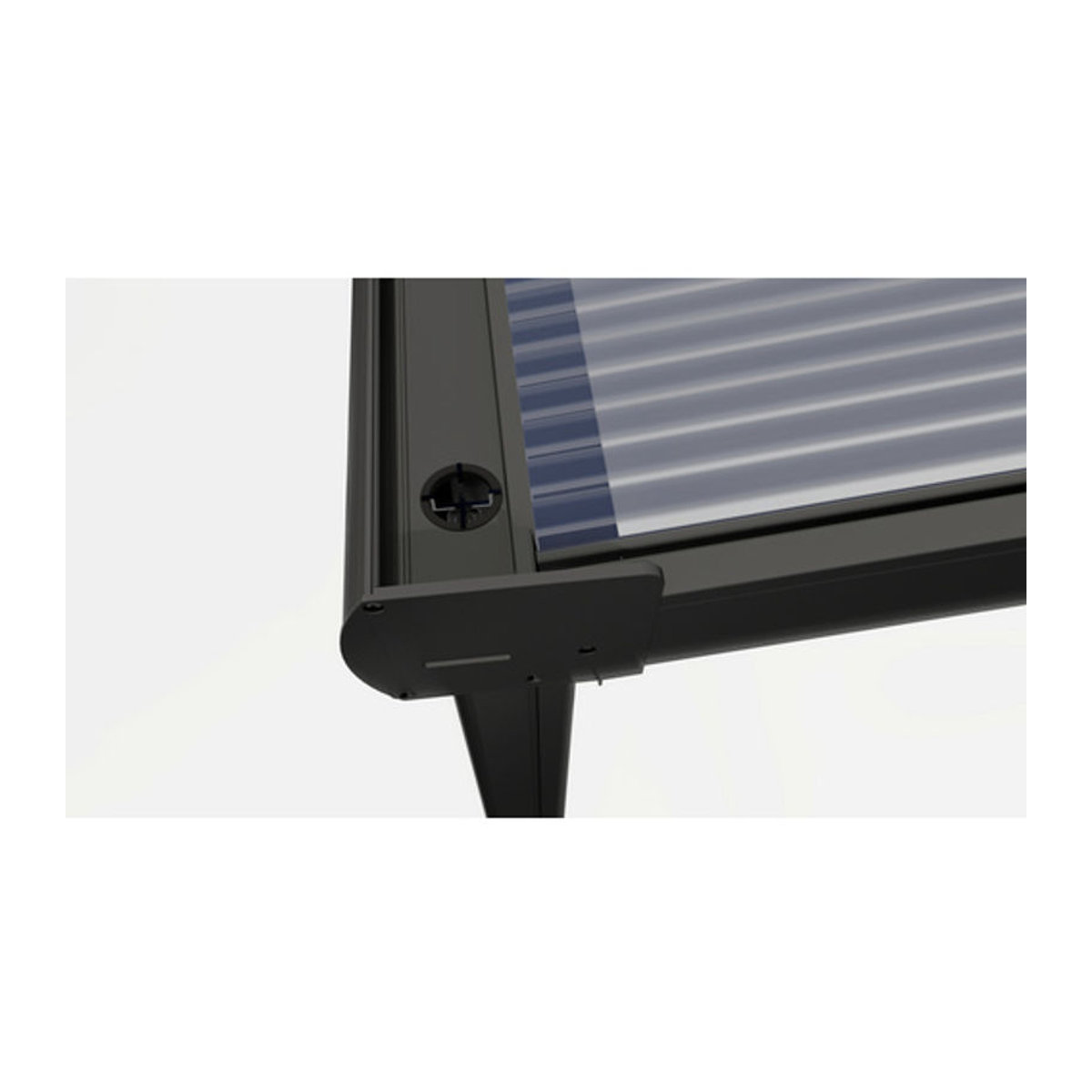 GARDENDREAMS Terrassenüberdachung Compact Line mit Polycarbonat Dach in Anthrazitgrau, Breite: 544 cm - Bild 2