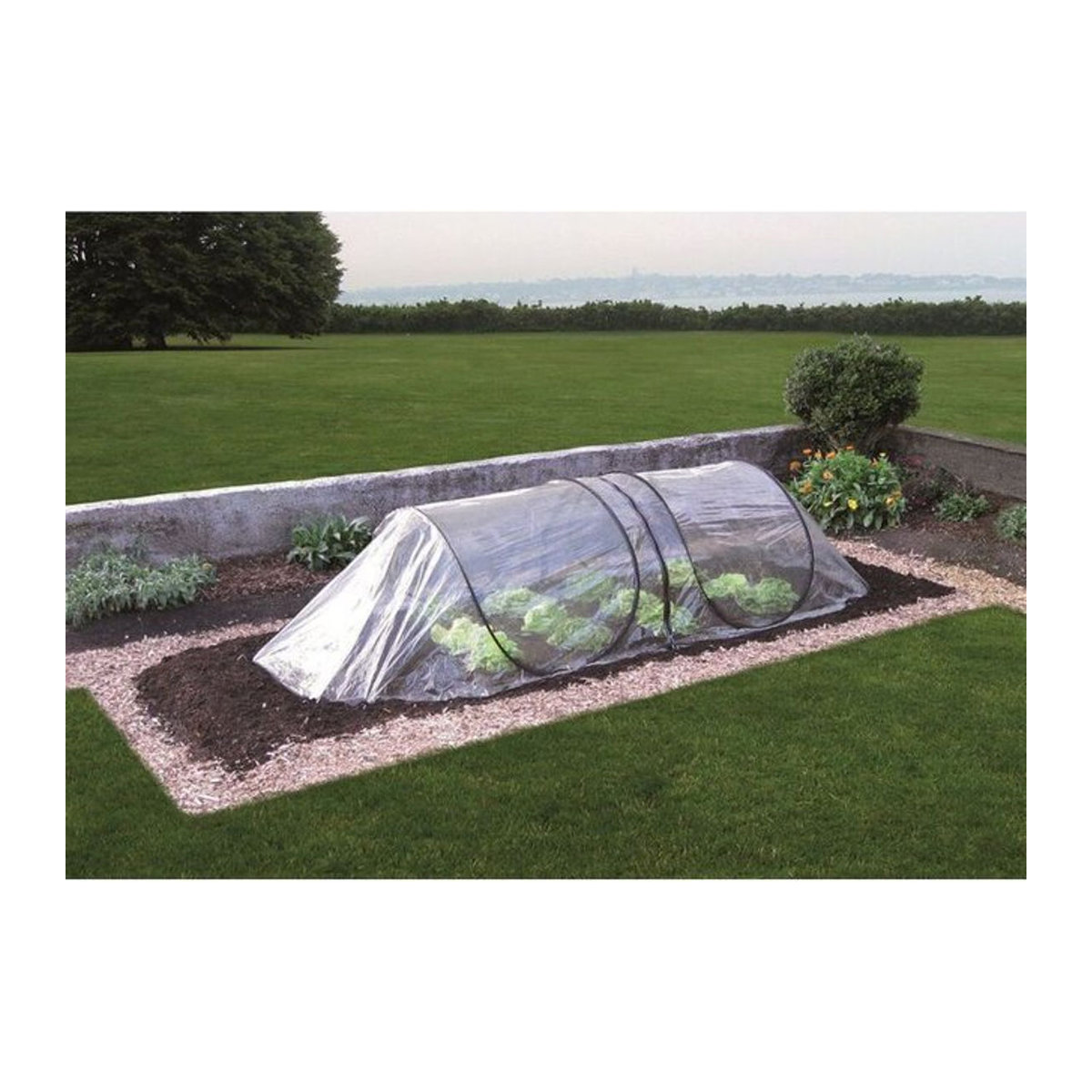 GardenGuard Erweiterung für mobilen Frühbeettunnel aus transparentem Kunststoff PVC, B/H: 80 - 150 x 60 - 80 cm - Bild 5