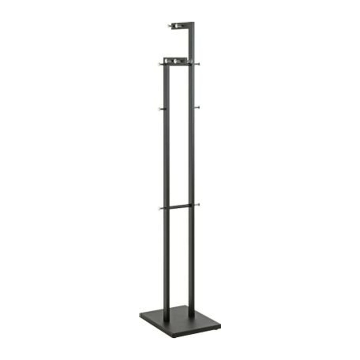 Garderobenständer HAKU aus Metall in Chrom-Schwarz, B: 42 cm, T: 30 cm, H: 175 cm - Bild 1