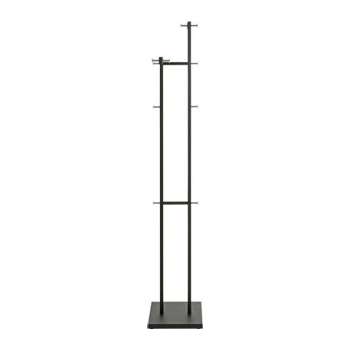 Garderobenständer HAKU aus Metall in Chrom-Schwarz, B: 42 cm, T: 30 cm, H: 175 cm - Bild 2