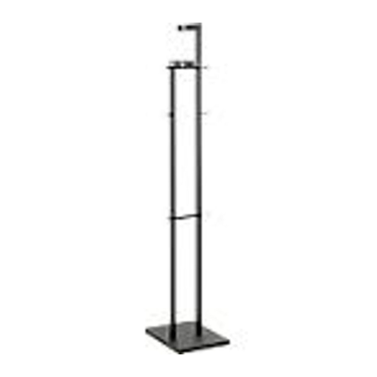 Garderobenständer HAKU aus Metall in Chrom-Schwarz, B: 42 cm, T: 30 cm, H: 175 cm - Bild 3