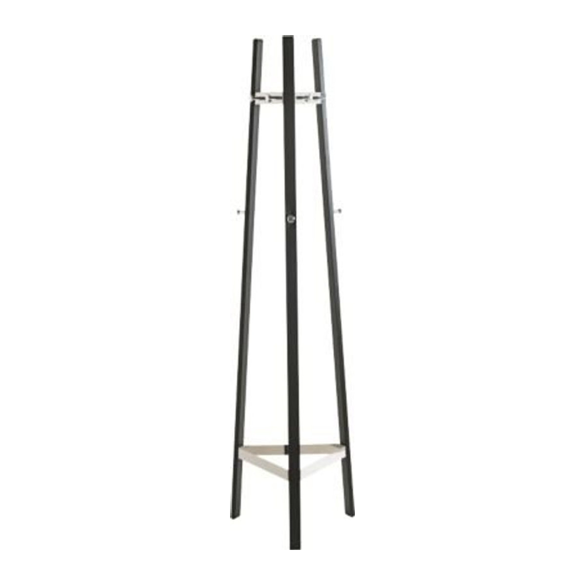 Garderobenständer HAKU aus Metall in Chrom-Schwarz, B: 47 cm, T: 47 cm, H: 177 cm - Bild 2