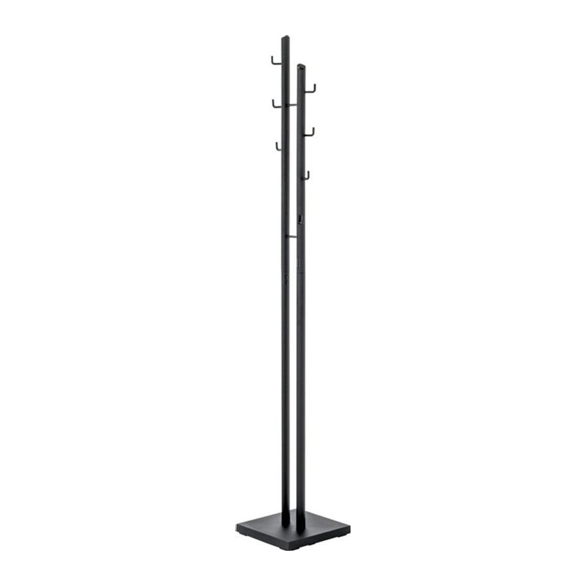 Garderobenständer HAKU aus Metall mit 8 Haken in Schwarz, B/T/H: 29 x 29 x 176 cm - Bild 1