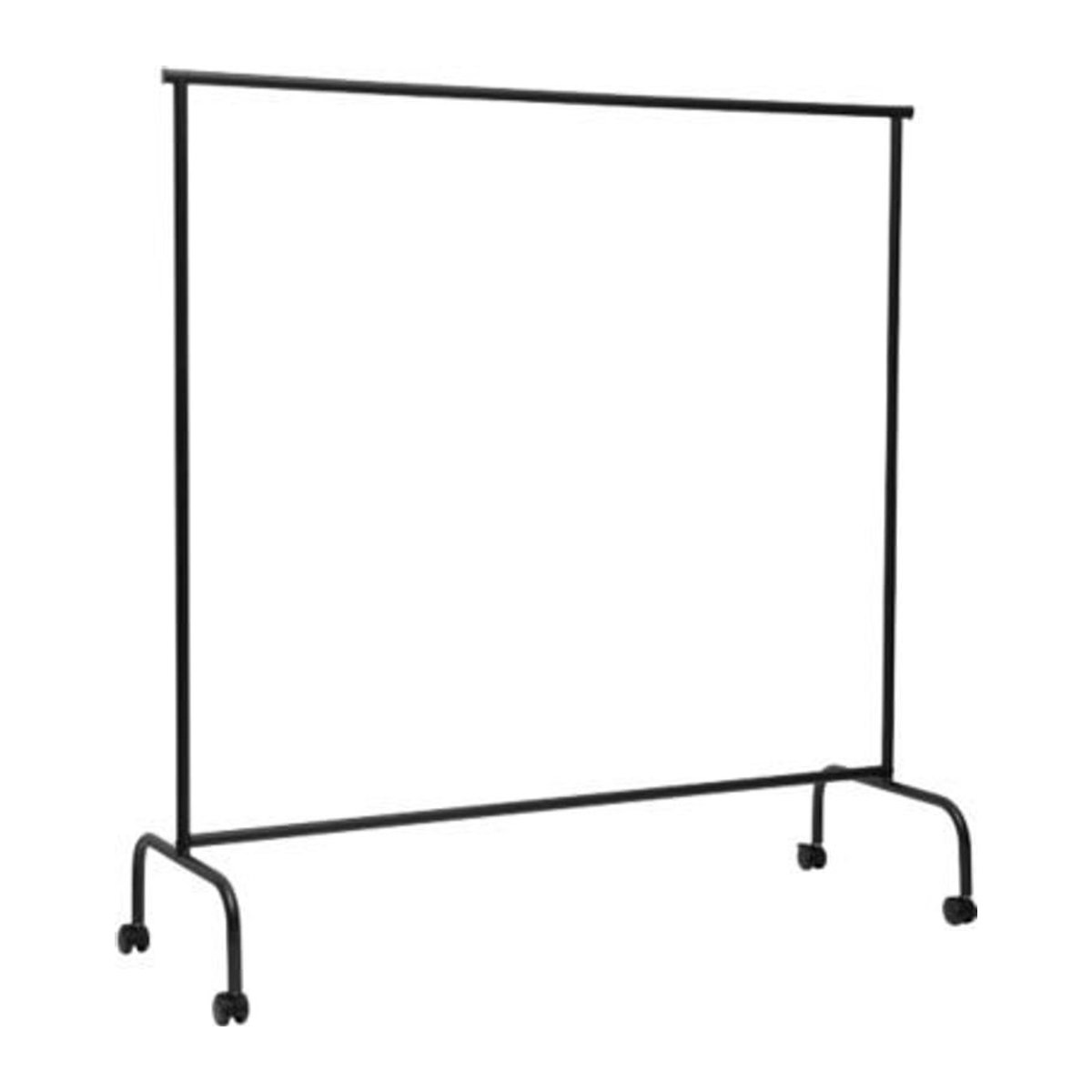 Garderobenständer MAULlimbo aus Metall in Schwarz mit Rollen und ausziehbaren Seitenarmen, B: 151 cm, T: 50 cm, H: 156 cm - Bild 1