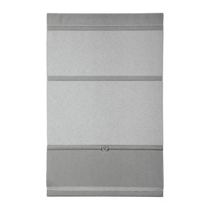 Gardinia Rollo EASYFIX in Silber mit Stickerei aus Polyester zur Verdunkelung