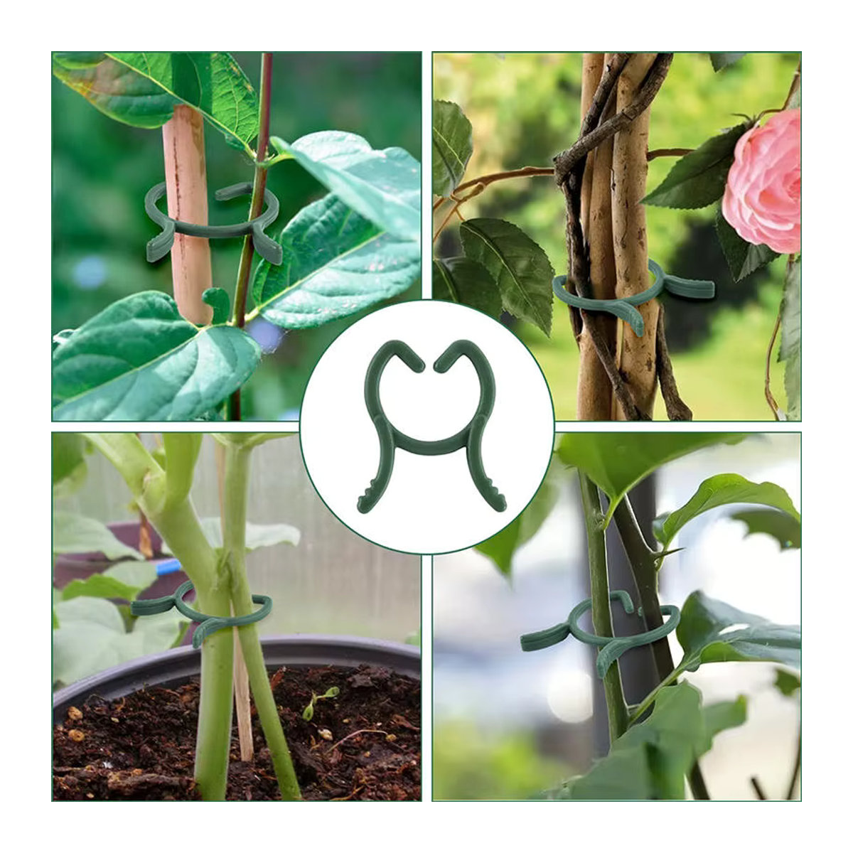 Garten Umreifungs Clips als Pflanzenstütze für Weinreben und Tomaten in Krawattenform aus Kunststoff - Bild 5