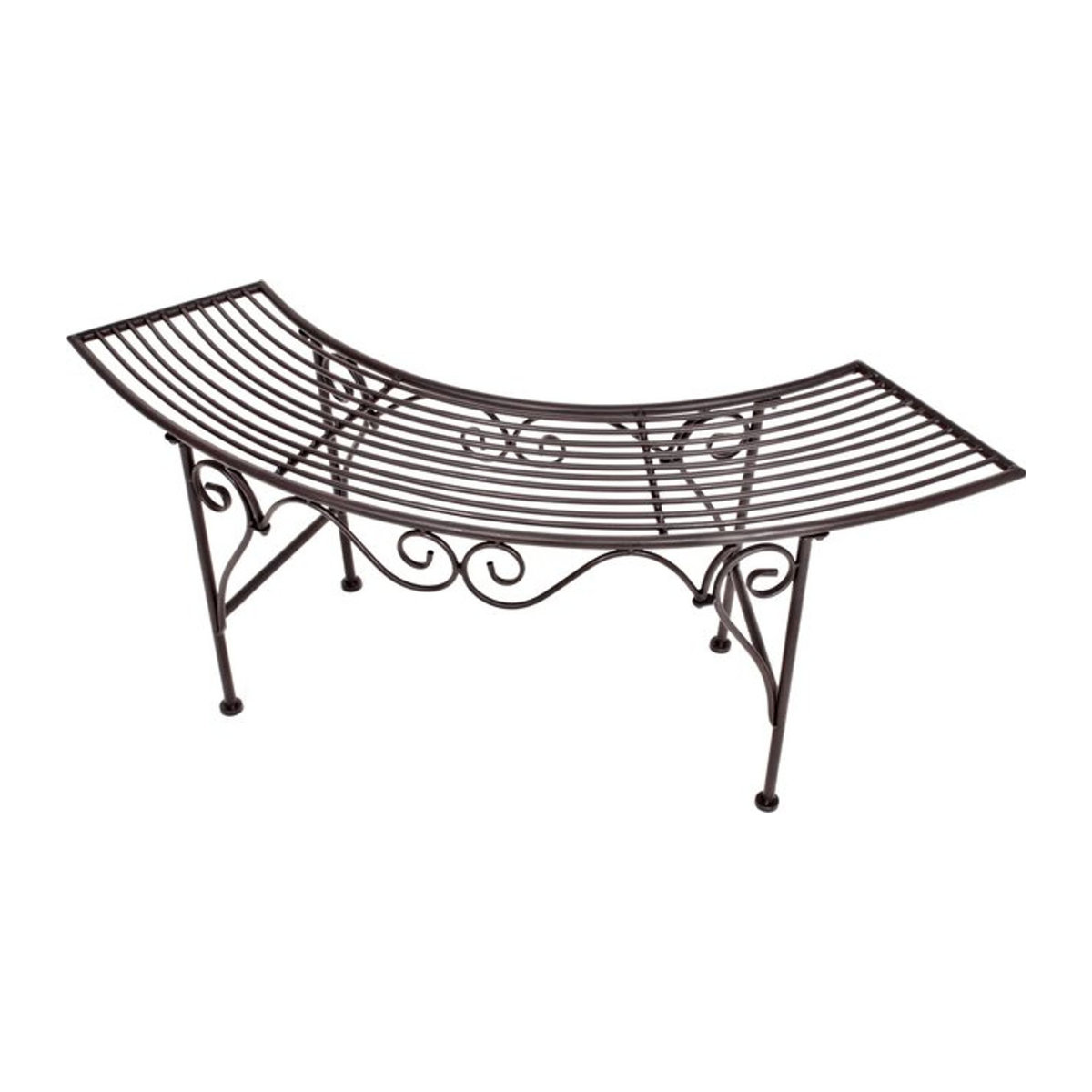 Gartenbank Fuego von Garden Pleasure aus Metall in Braun, B/H/T: 46 x 47 x 46 cm - Bild 1