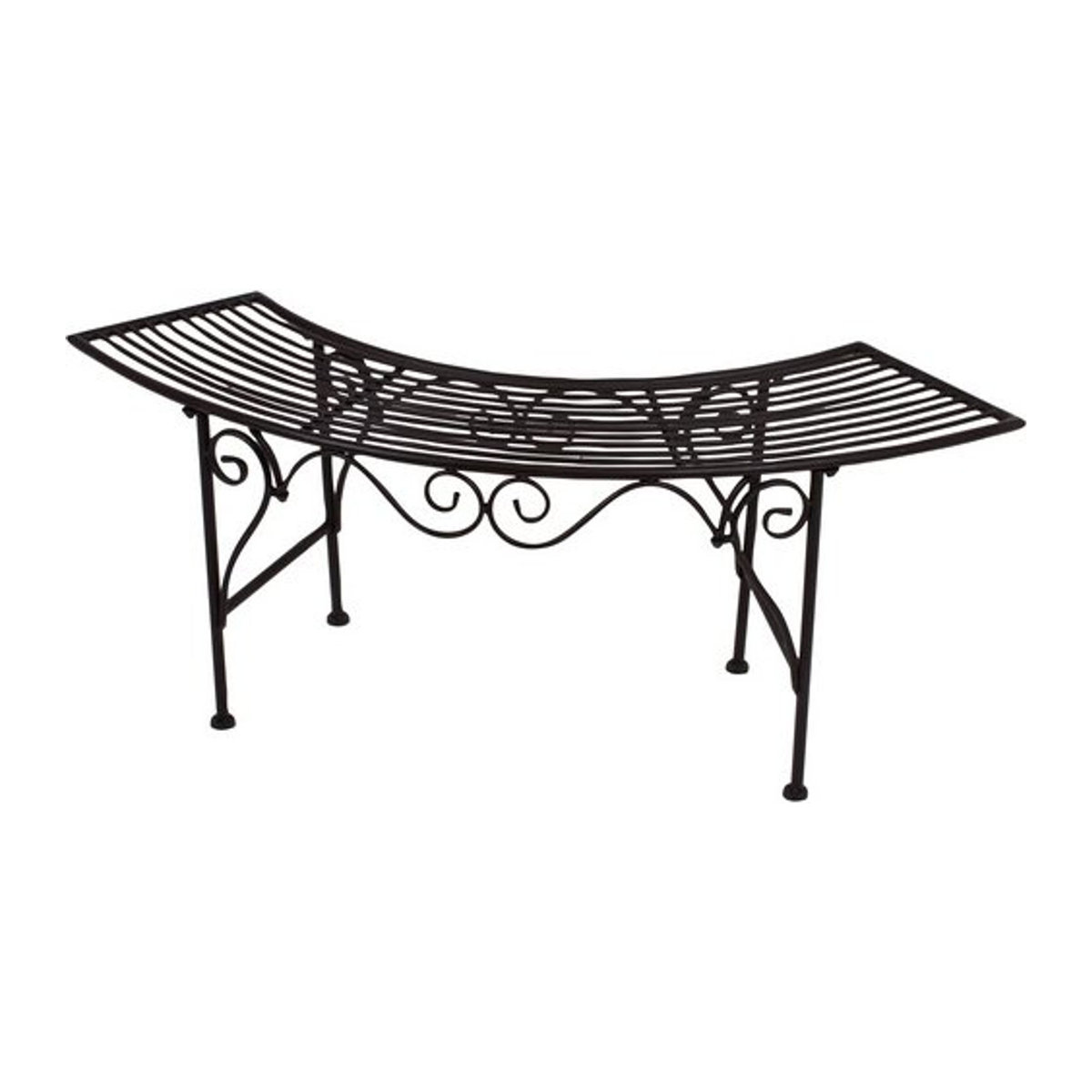 Gartenbank Fuego von Garden Pleasure aus Metall in Braun, B/H/T: 46 x 47 x 46 cm - Bild 2