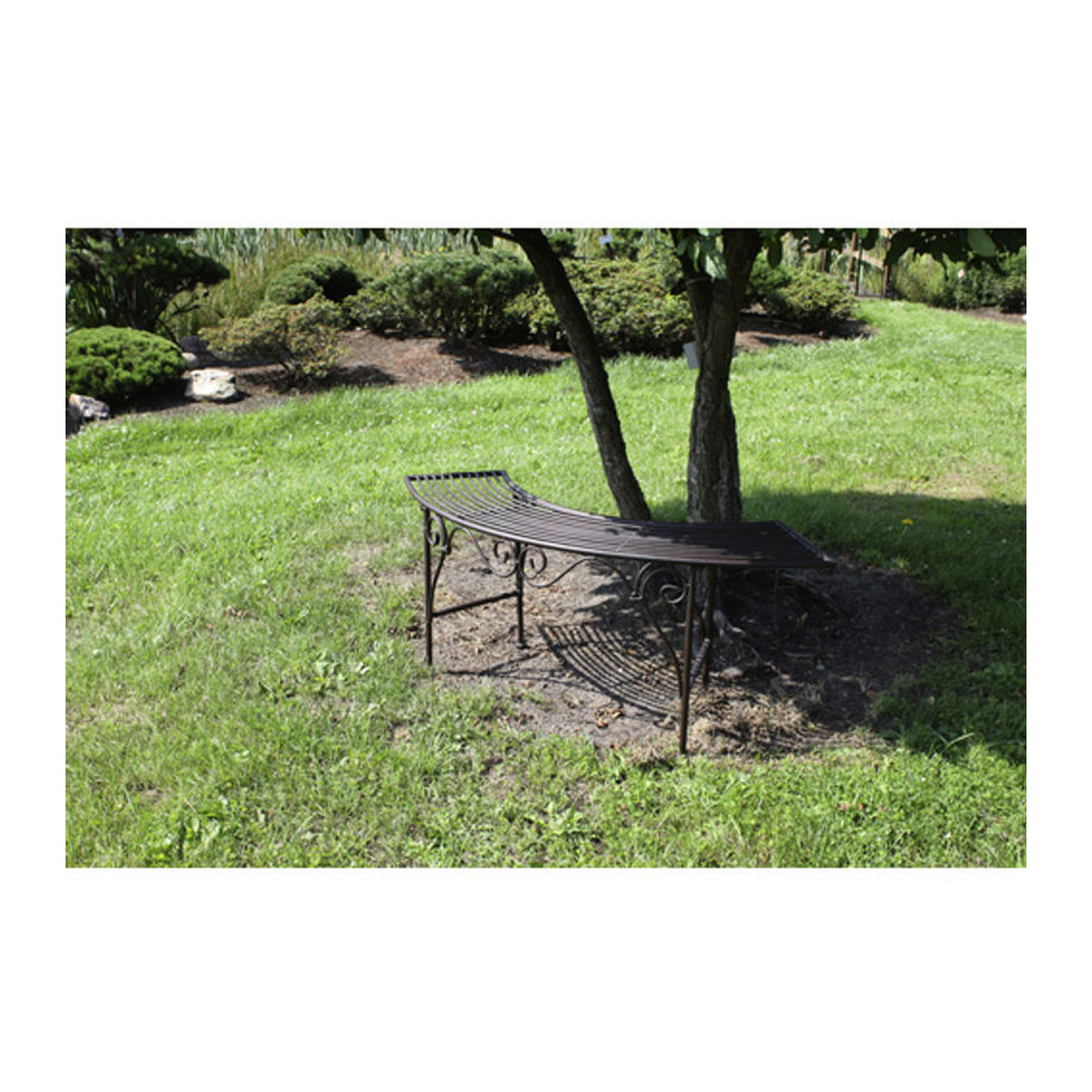 Gartenbank Fuego von Garden Pleasure aus Metall in Braun, B/H/T: 46 x 47 x 46 cm - Bild 3
