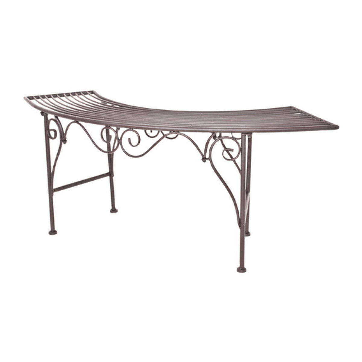 Gartenbank Fuego von Garden Pleasure aus Metall in Braun, B/H/T: 46 x 47 x 46 cm - Bild 4