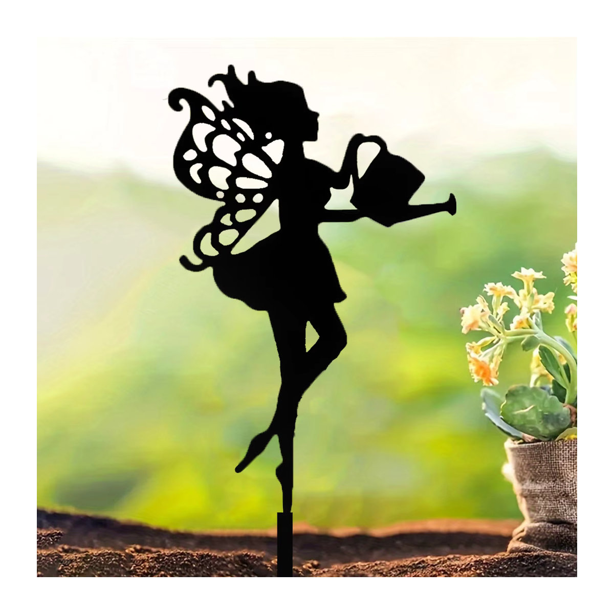 Gartendekoration aus Eisen im Fantasy-Stil in Schwarz für Innen- und Außenbereiche - Bild 2