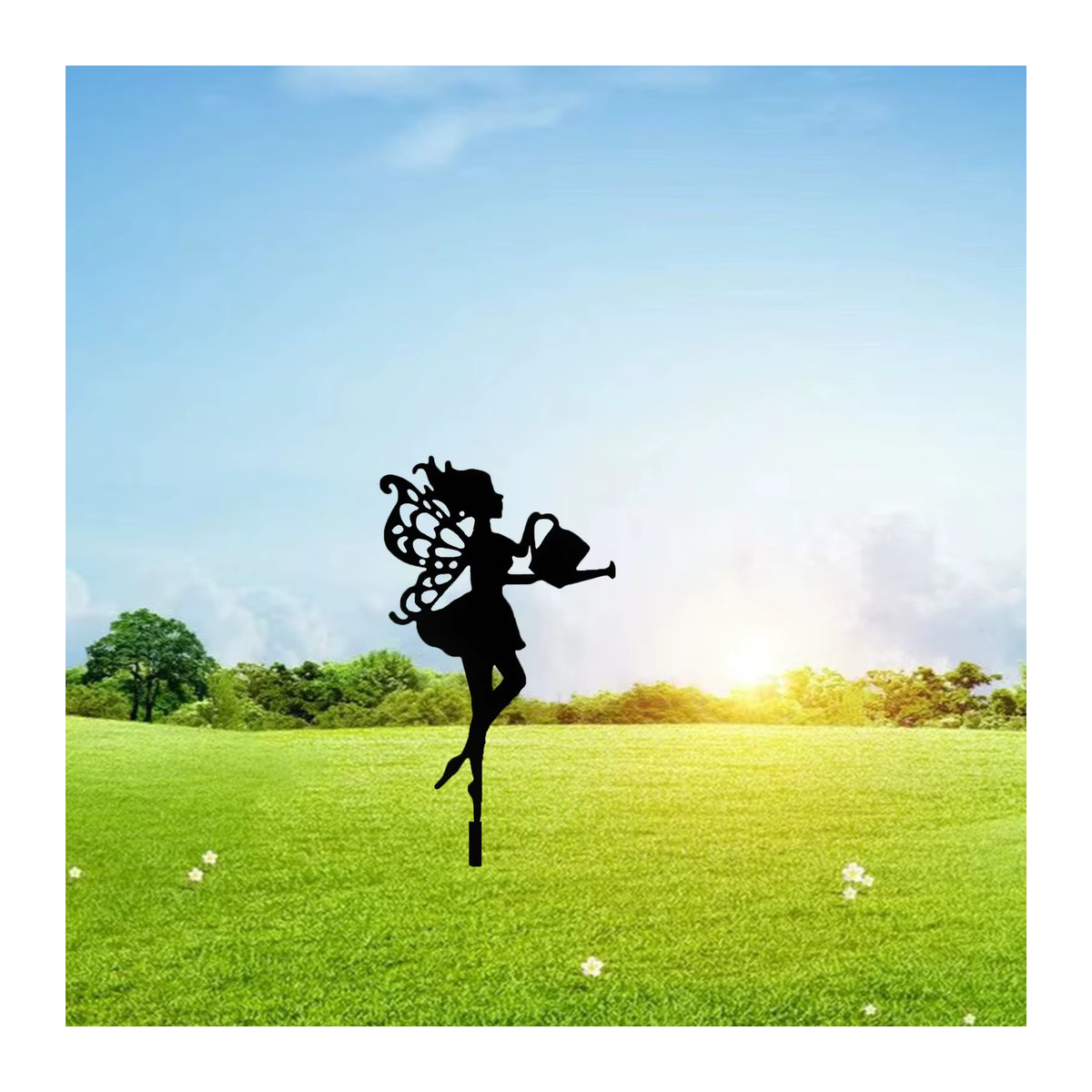 Gartendekoration aus Eisen im Fantasy-Stil in Schwarz für Innen- und Außenbereiche - Bild 5