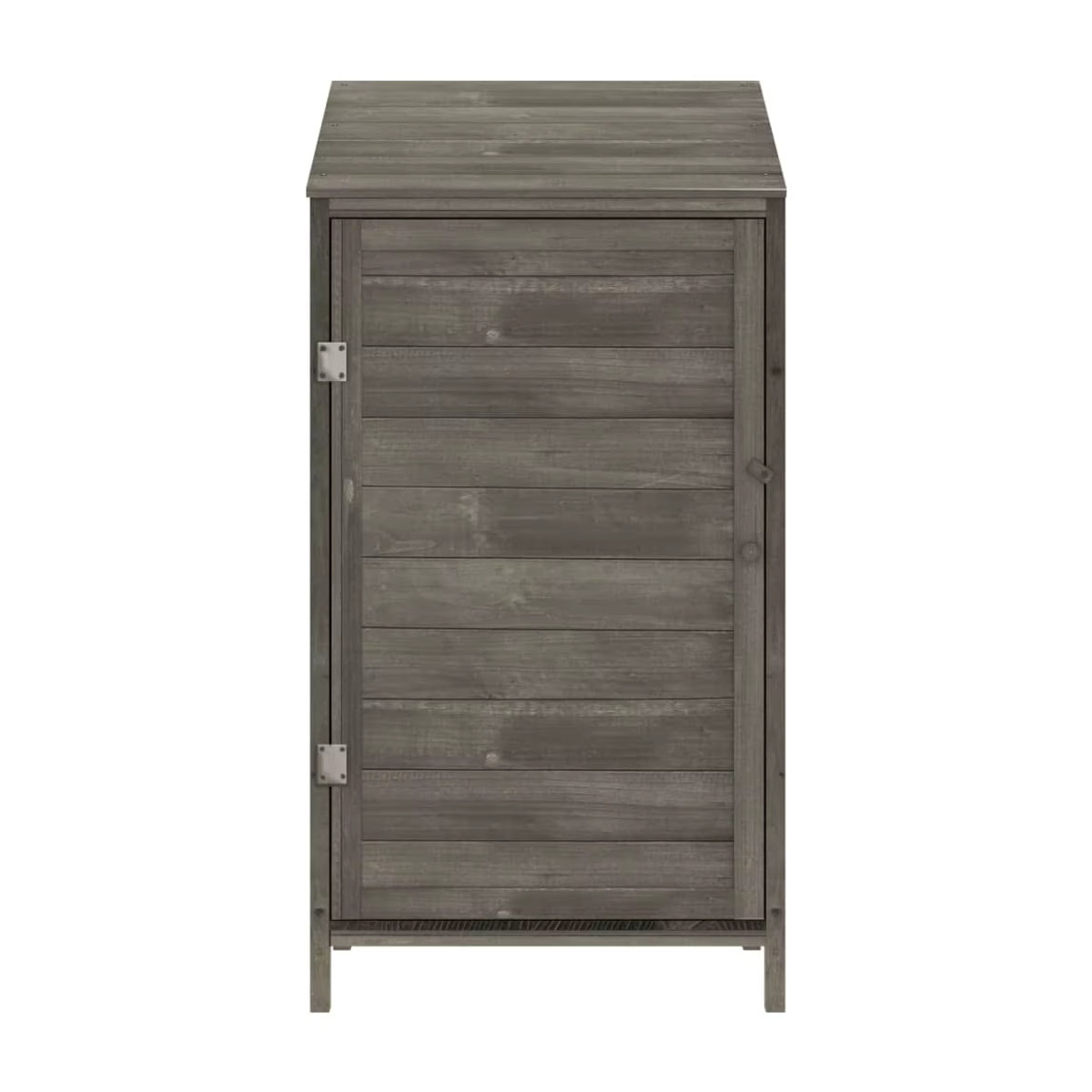 Gartenschuppen aus massivem Tannenholz in Anthrazit im Landhausstil, B/T/H: 55 x 52 x 112 cm - Bild 3