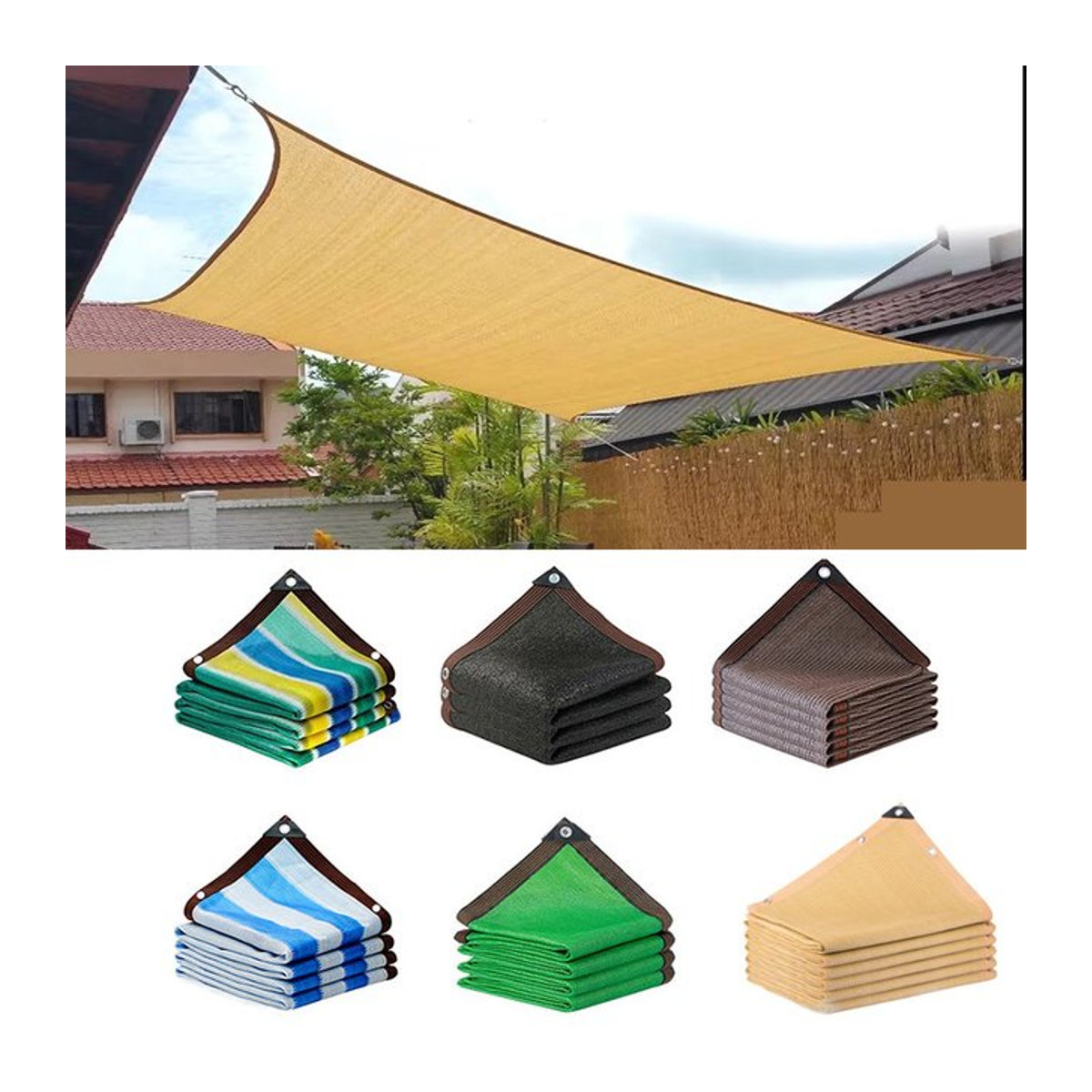 Gartenschutznetz als Hitzeschutz und Abdeckung für Pflanzen, Gewächshäuser, Hundehütten sowie Terrassen und Balkone - Bild 1