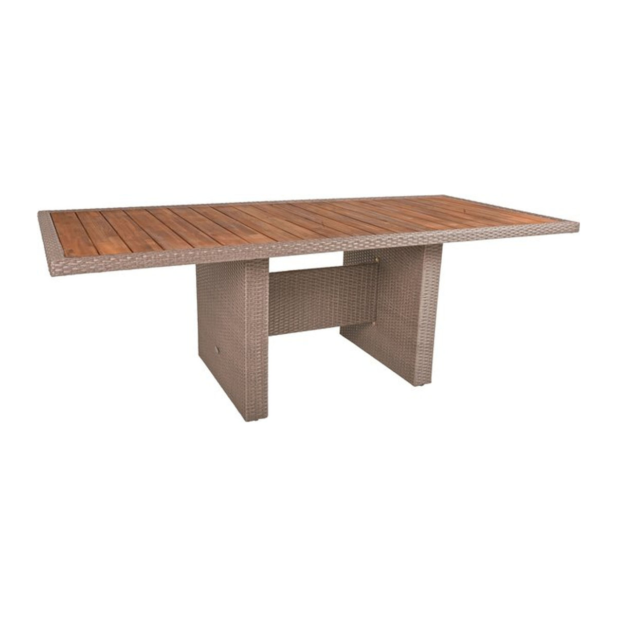Gartentisch BRAGA von Garden Pleasure aus Akazienholz und Polyrattan in Braun, B/T/H: 180 x 90 x 75 cm - Bild 1