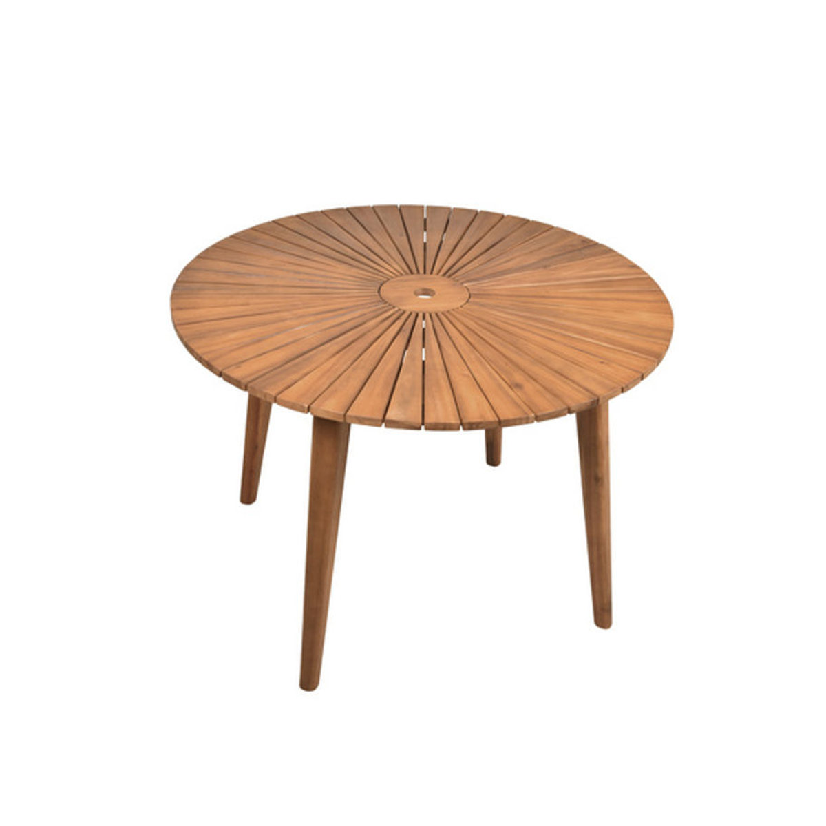 Gartentisch FREMONT von GARDEN PLEASURE aus Akazienholz in Braun, Rund, Durchmesser: 110 cm - Bild 2