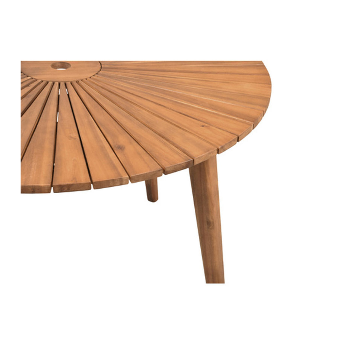 Gartentisch FREMONT von GARDEN PLEASURE aus Akazienholz in Braun, Rund, Durchmesser: 110 cm - Bild 3