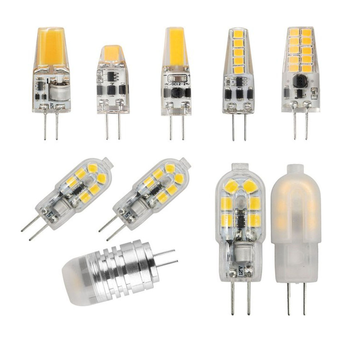 Gatetop G4 LED Kristall Lampe Warmweiß 12V Ersatz für 20W Halogenlampen 2er Set - Bild 1