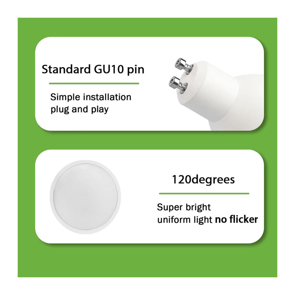 Gatetop GU10 LED Scheinwerfer Birne Neutralweiß Ersatz für Halogenlampen - Bild 2